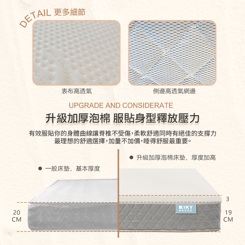 【KIKY】AiKun輕舒柔眠獨立筒床墊, , large
