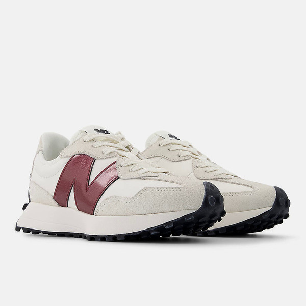 Kixpress-New Balance 327 女 運動休閒鞋 復古鞋 舒適 緩震 穿搭 白 深紅 [WS327JWC], , large