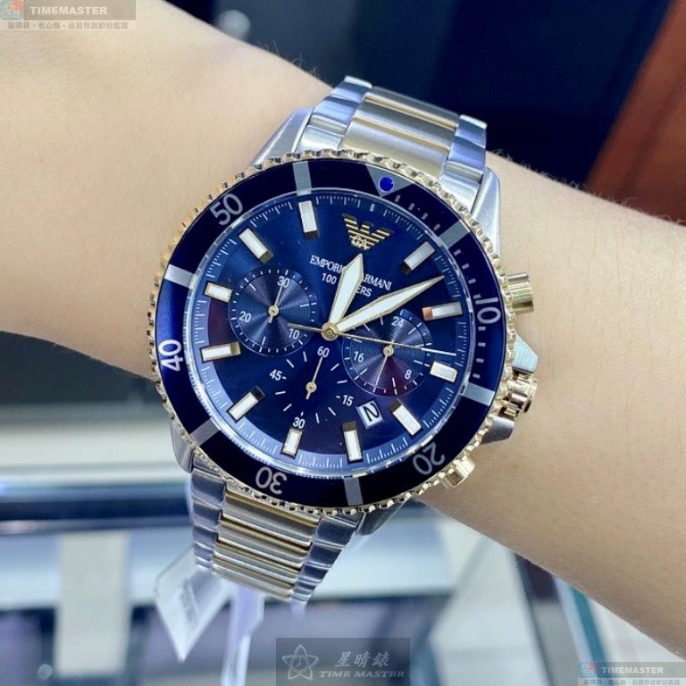 [TIMEMASTER] ARMANI watch, 44mm, AR00042, , large