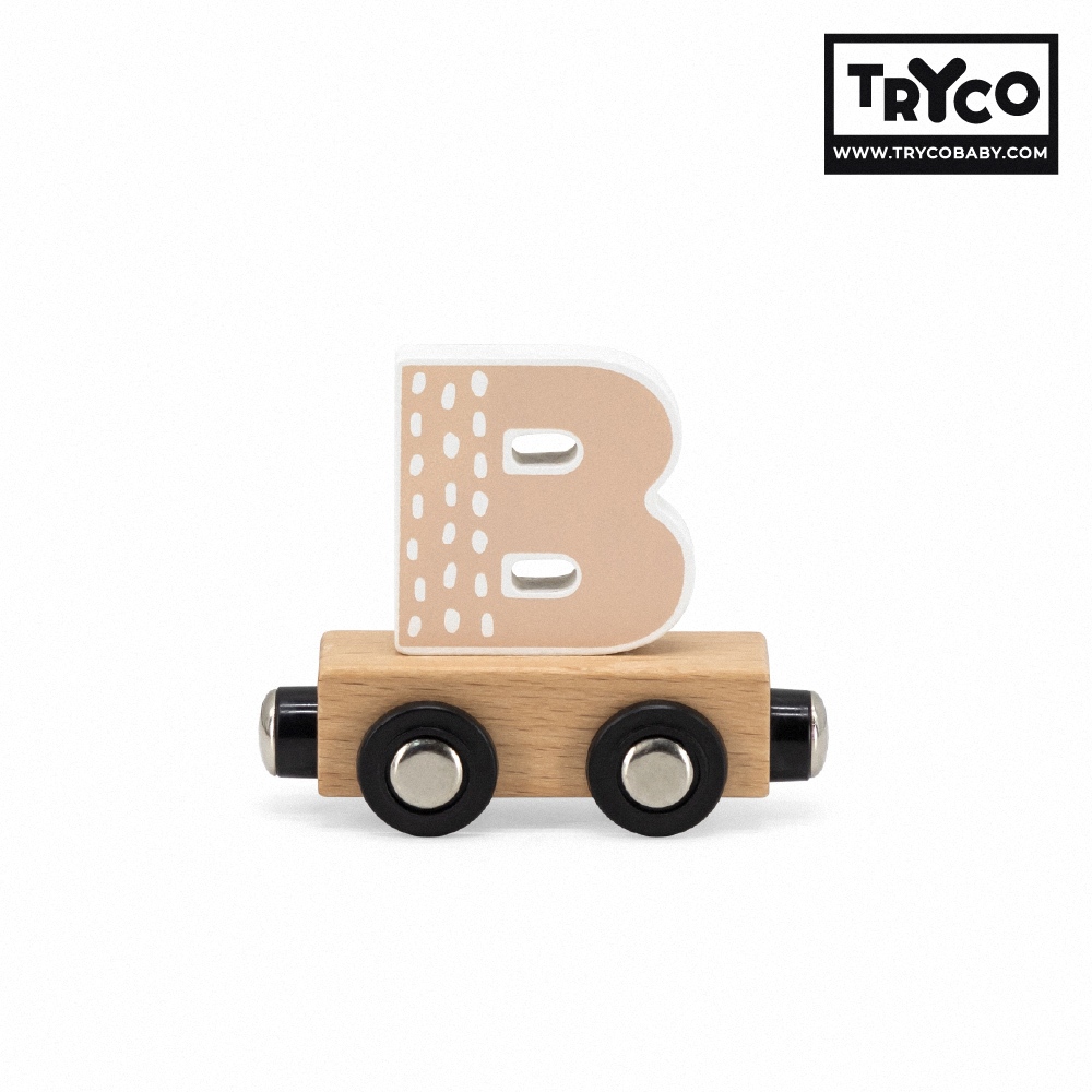 官方直營【Tryco】木製字母火車-28件組, , large