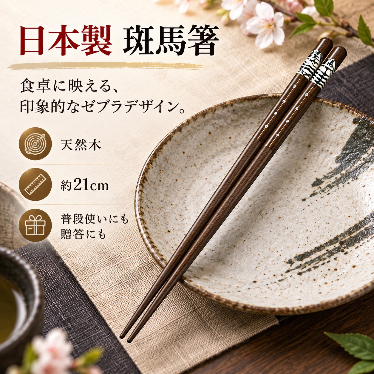 【HIYASU日安工坊】日本工藝箸-斑馬, , large