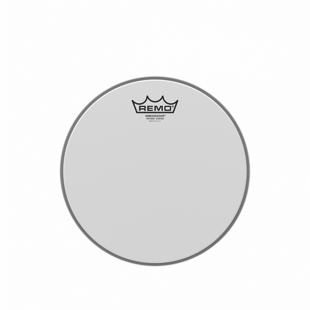 REMO Ambassador Vintage Coated 雙層噴白鼓皮 12"【敦煌樂器】, , large
