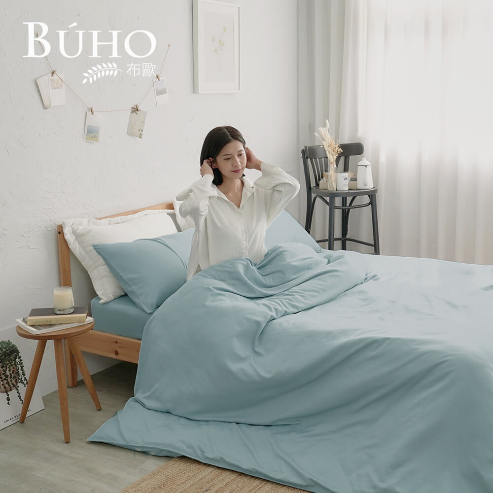 BUHO Taiwan-made LYOCELL 7-foot double/king-size bed pillowcase set - multiple styles to choose from, , large