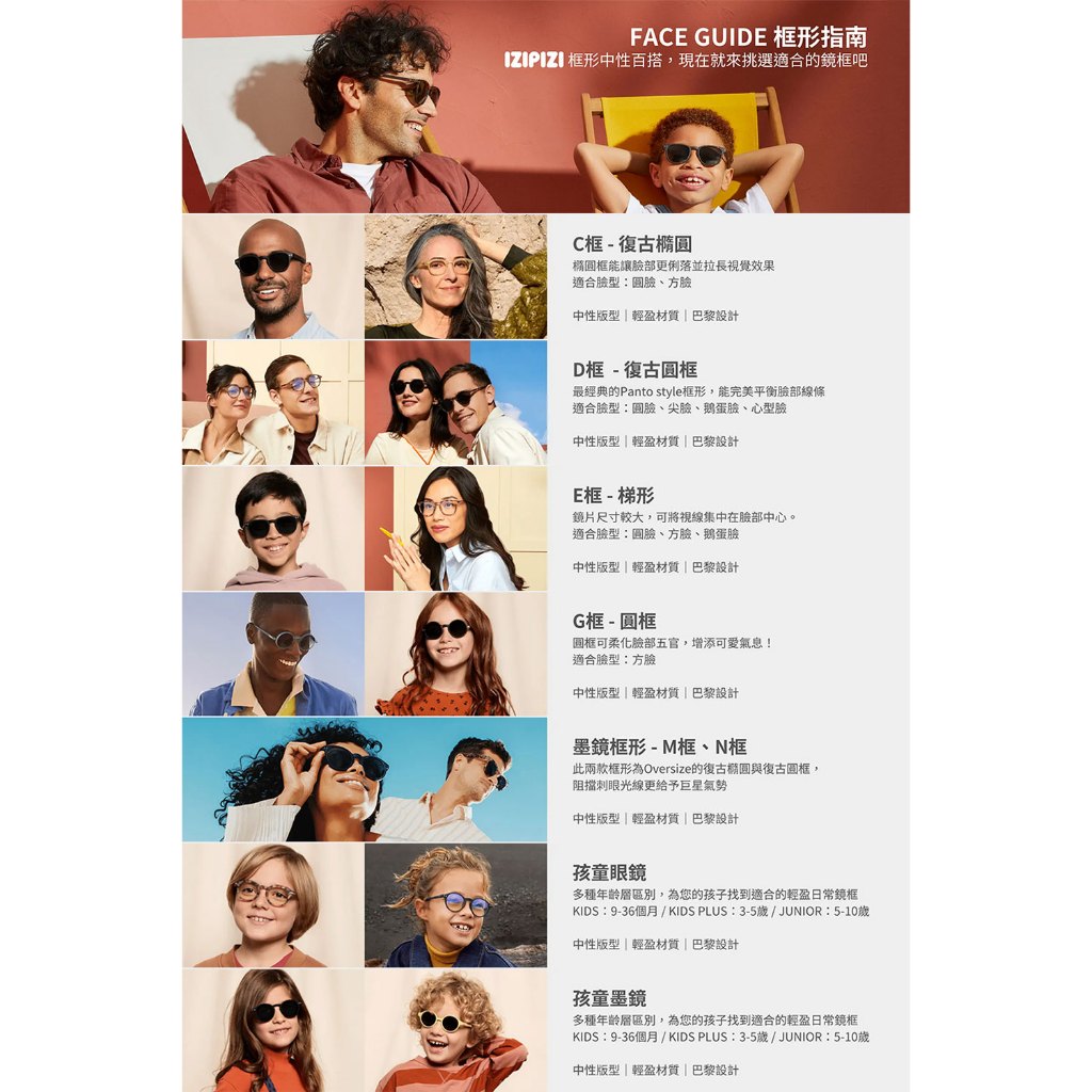 IZIPIZI Sun Junior 太陽眼鏡 墨鏡 兒童尺寸 #E框 Artefact系列-水洗藍, , large