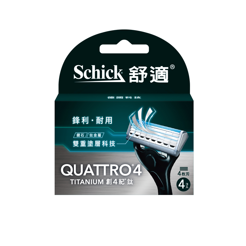 Schick Quattro 4 Titanium Refill, , large