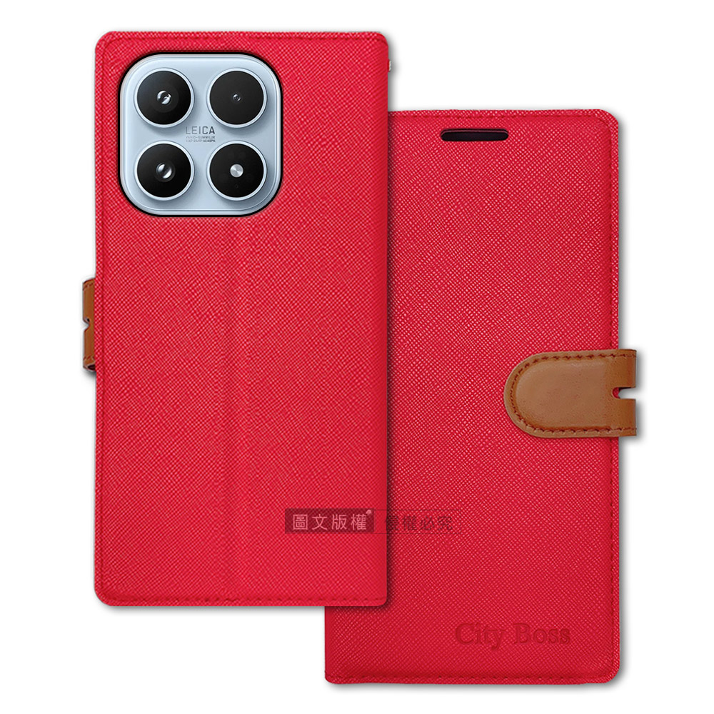 CITY都會風 小米 Xiaomi 17 插卡立架磁力手機皮套 有吊飾孔, , large