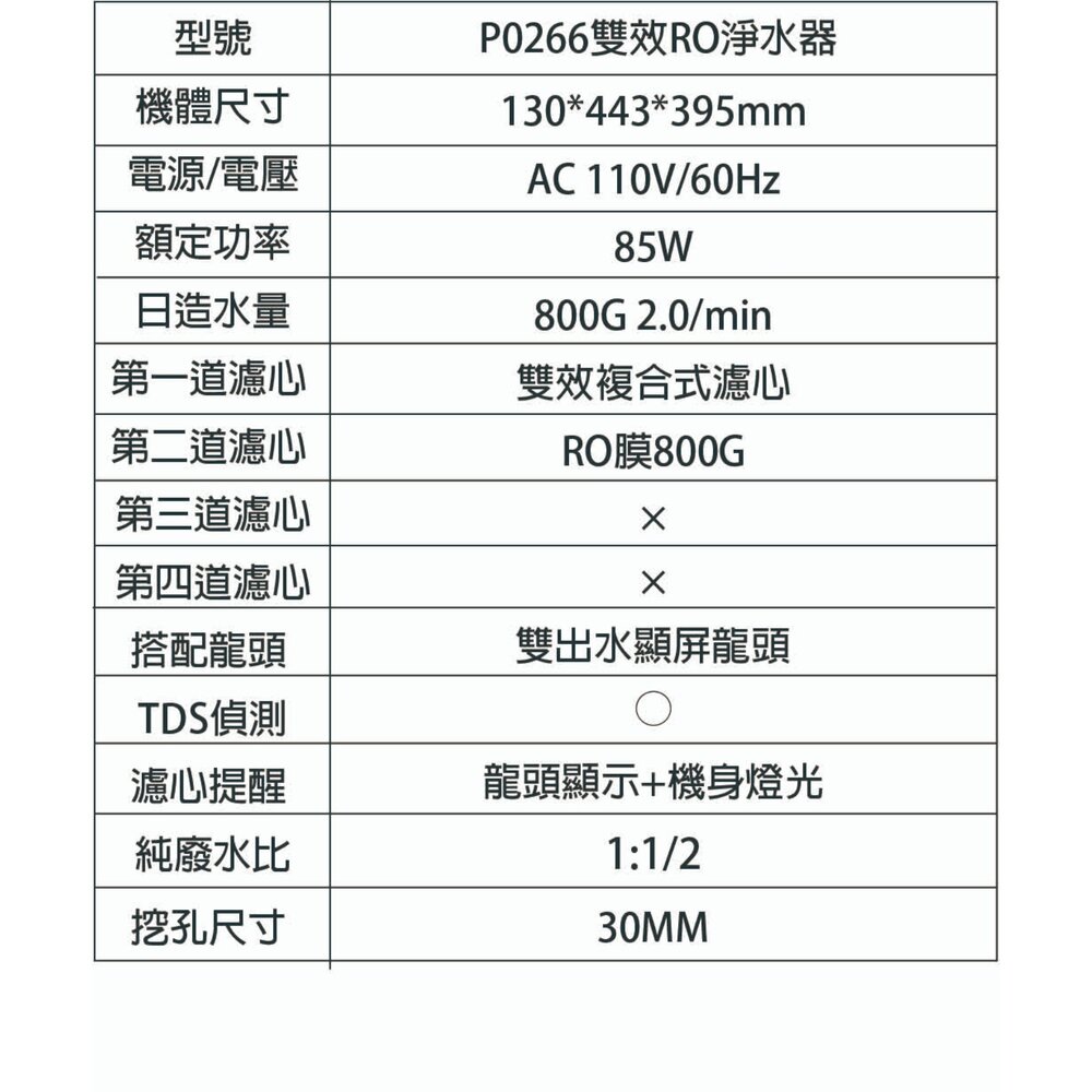 【KW廚房世界】櫻花牌 P0266 雙效RO淨水器 限定區域送基本安裝, , large