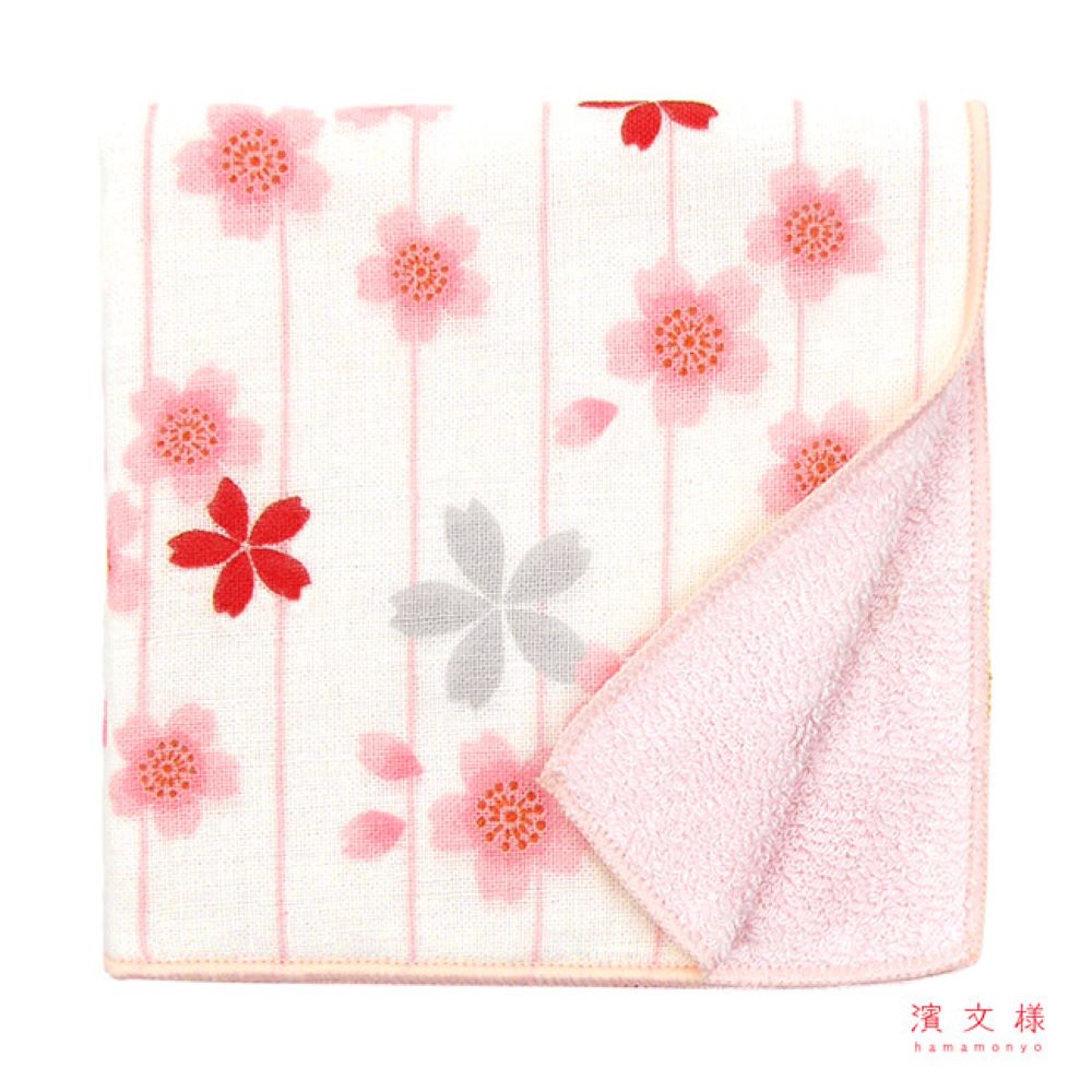 [瑪莎利亞]　日本製【濱文漾】純棉手帕/方巾－櫻花紛飛（3入組）, , large