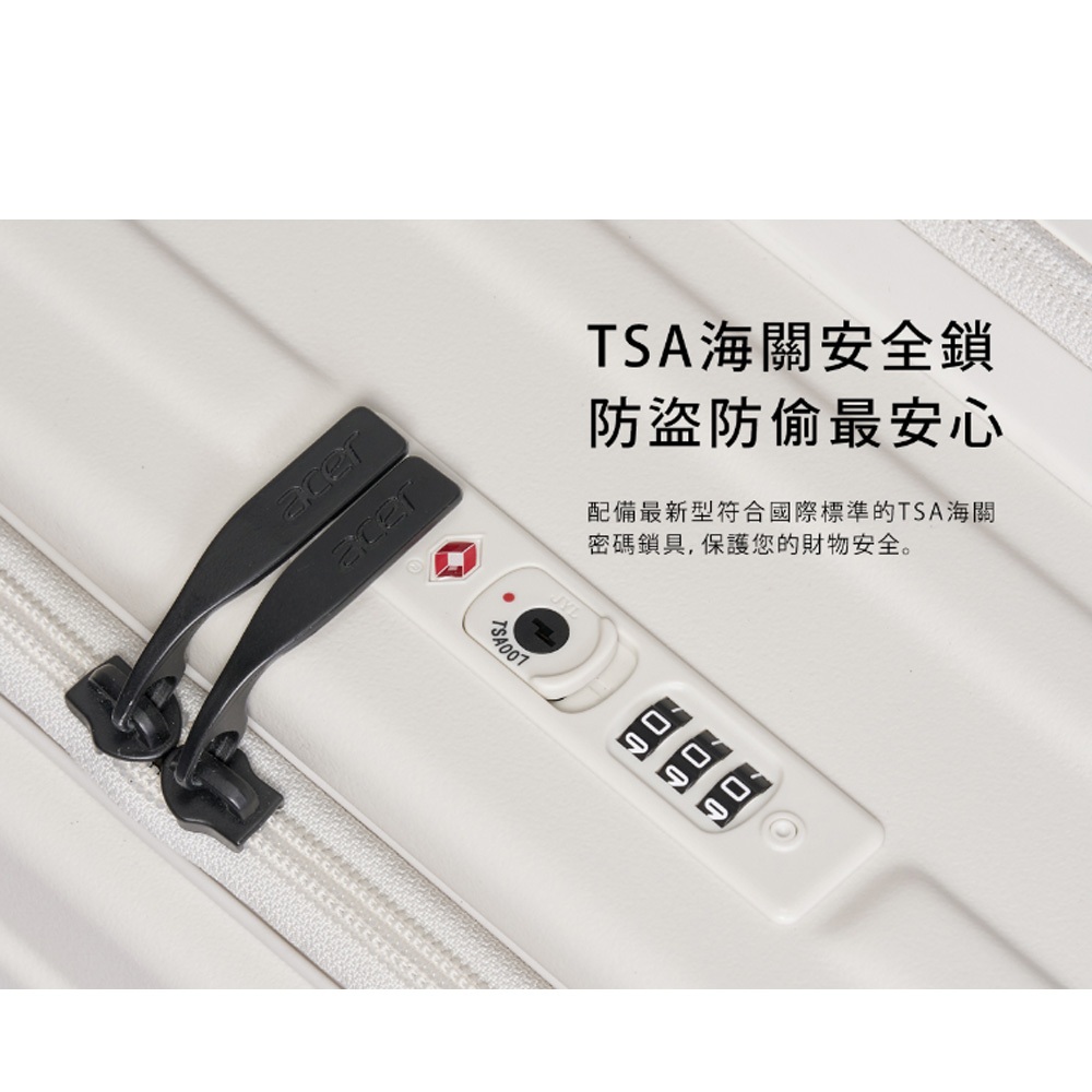 【Acer】巴塞隆納前開式行李箱 登機箱 28吋 需託運 行李箱 前開行李箱, , large