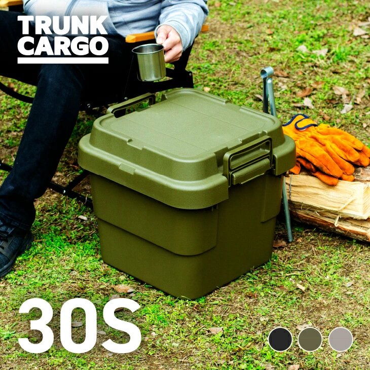 【this-this】日本RISU｜TRUNK CARGO 可堆疊多功能耐重收納箱 30L, , large