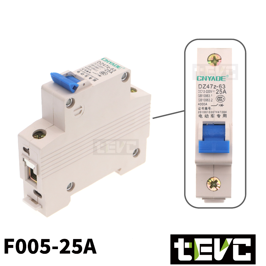 《tevc》F005 DC無熔絲 1P 直流 空氣開關  40A, , large