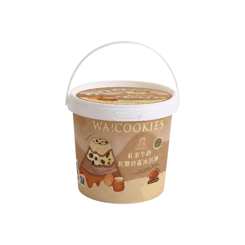 WA!COOKIES紅茶牛奶焦糖奶蓋冰淇淋, , large