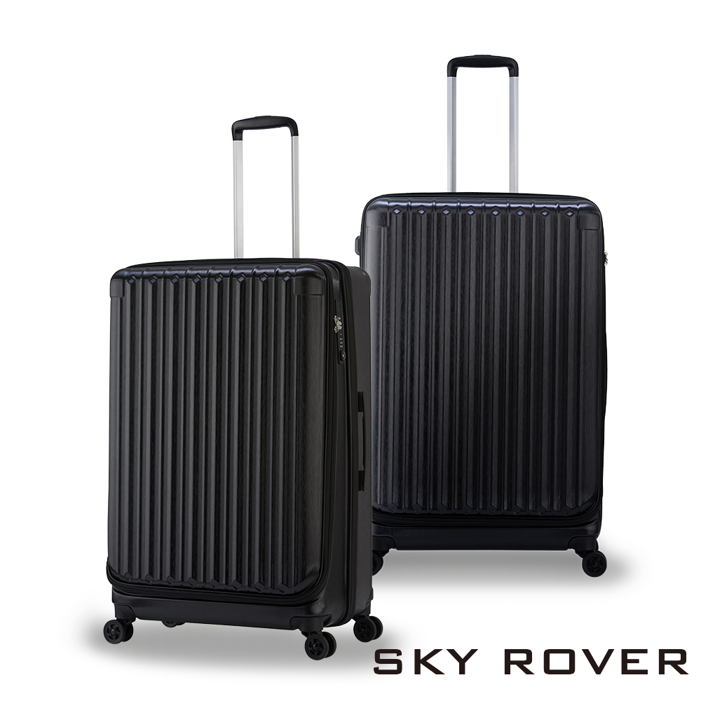 【PANTHEON PLAZA】展示品限量出清 SKY ROVER CRYSTAL 19吋 璀璨晶鑽 前開式可擴充拉鍊硬殼行李箱 SRI-1808SF 紫水晶, , large