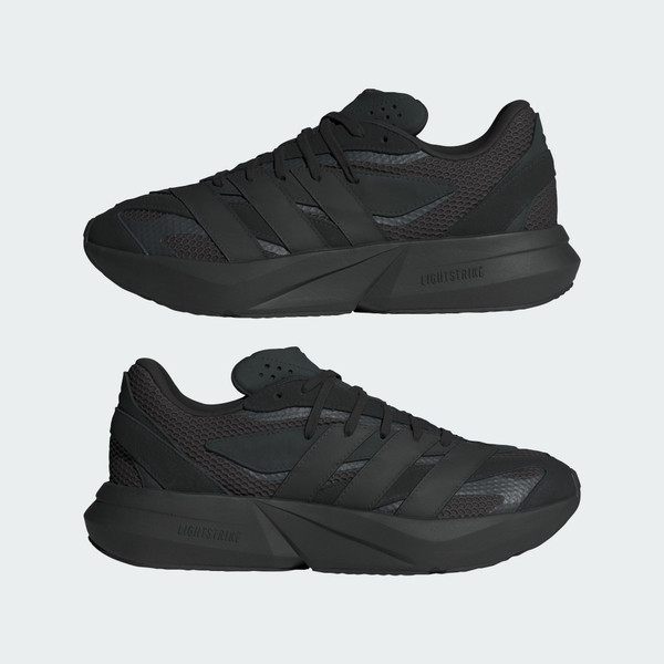 Adidas Lightblaze 男女 慢跑鞋 運動鞋 跑鞋 彈力 緩震 黑 [JH6941], , large