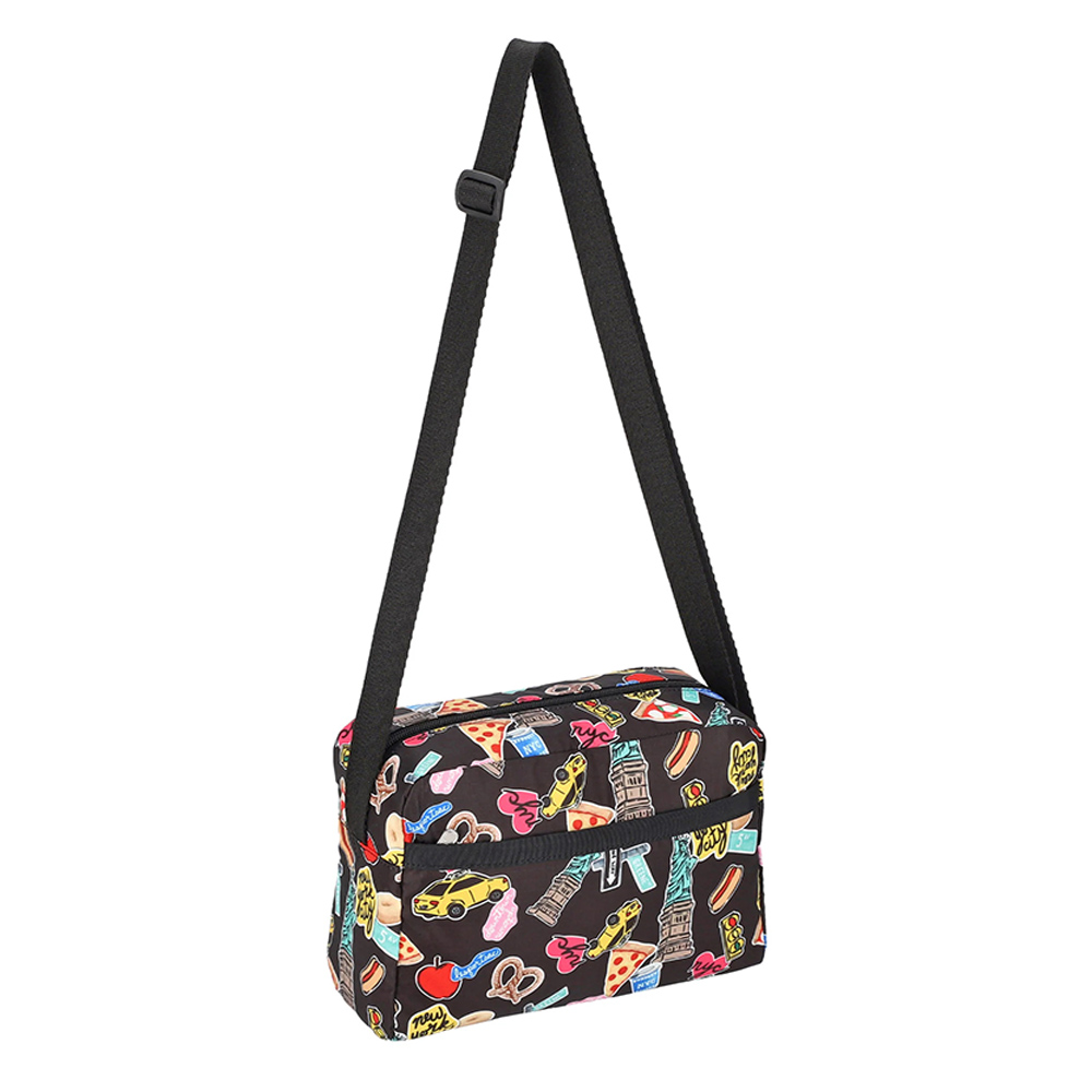 Lesportsac Daniella Crossbody 拉鍊斜背包 側背包 通勤隨身包 送禮 禮物 推薦 女包(紐約城市)L262-2434P-HG79, , large