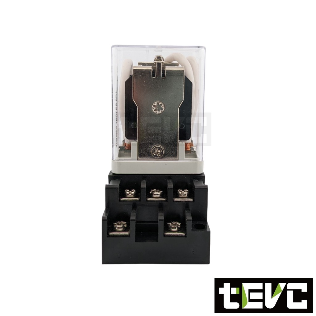 《tevc》含稅 發票 40A 繼電器 三開三閉含底座 工控耐流 大功率 功率繼電器 DC12V-40A  R017, , large