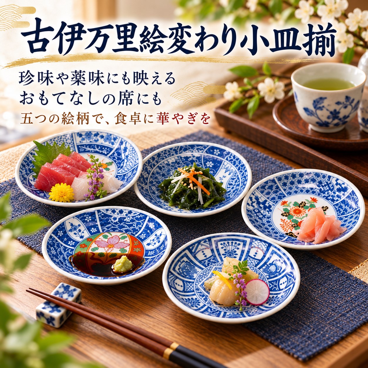 【HIYASU日安工坊】古伊萬里繪變小皿揃, , large