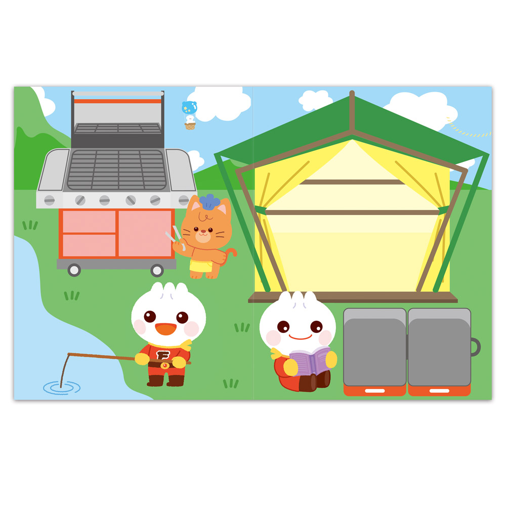 [風車圖書] FOOD超人市集泡泡貼紙書, , large