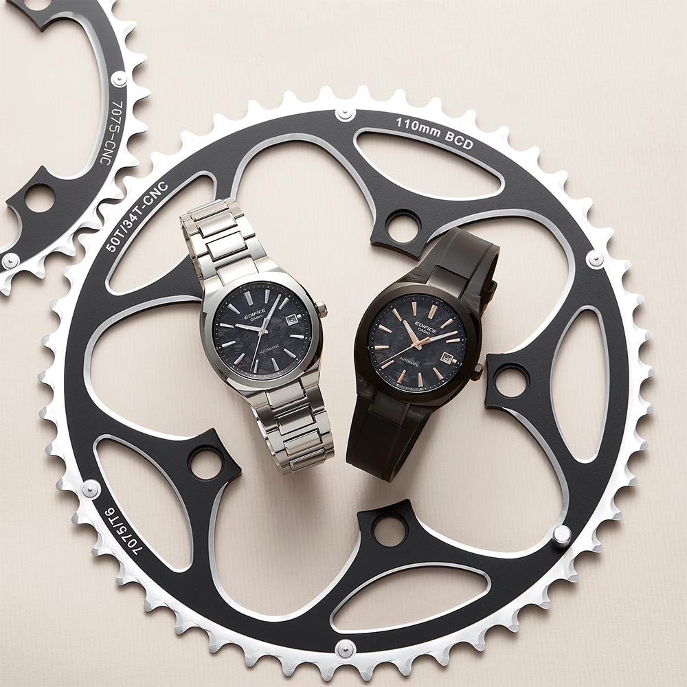 CASIO 卡西歐EDIFICE 賽車運動鍛造碳機械錶 手錶-38mm 送禮 禮物 推薦(EFK-200XPB-1A), , large