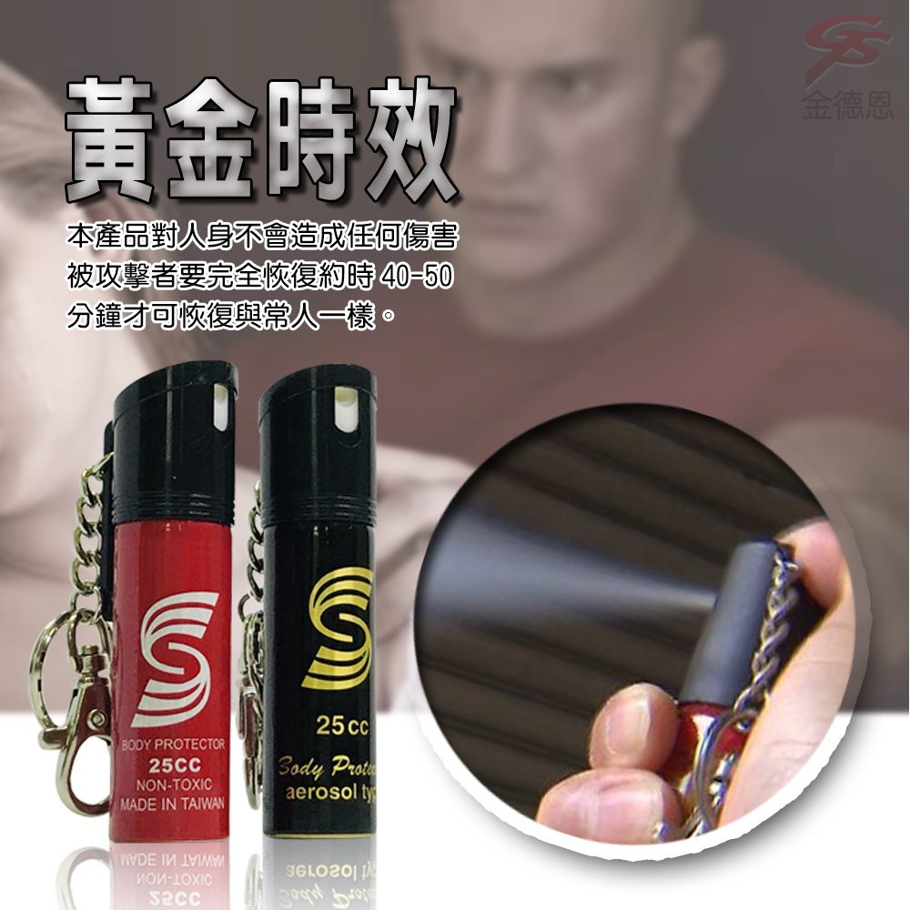 GS MALL 台灣製造 25cc 防狼噴霧辣椒水 辣椒水 辣椒水噴霧 鑰匙圈 防狼噴霧辣椒水 催淚辣椒水 辣椒水, , large