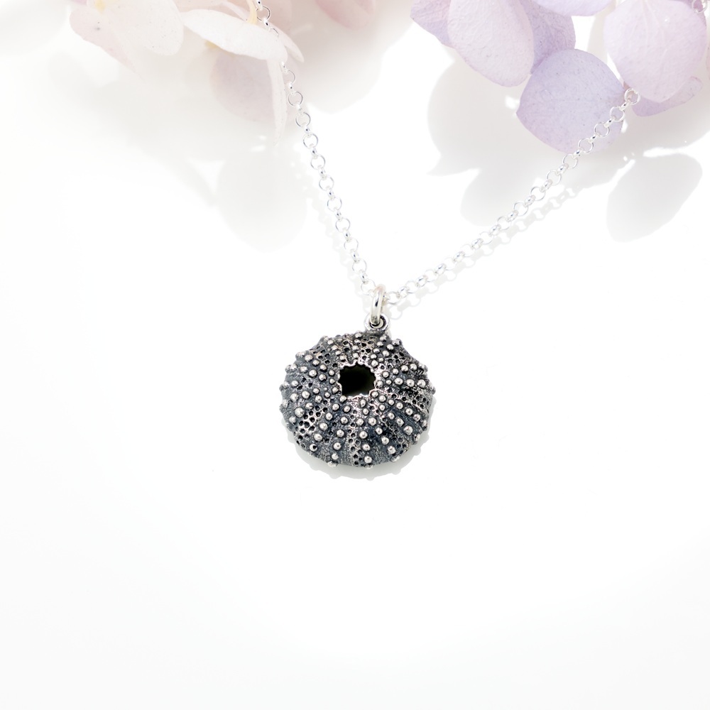 【Angel & Me】Sea urchin s925 sterling silver necklace ocean animal gift, , large