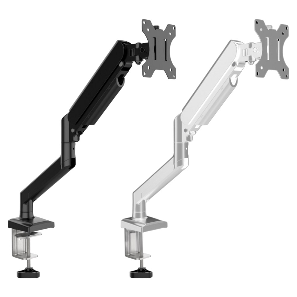 Aluminum Alloy Pneumatic Lifting Screen Stand / Black, , large
