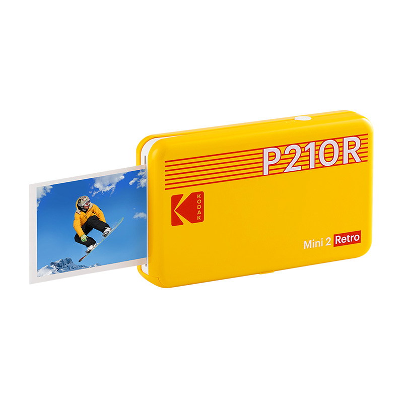 [KODAK 柯達] P210R 即可印口袋相印機(內附八張相紙)加贈30張相紙-黃, , large