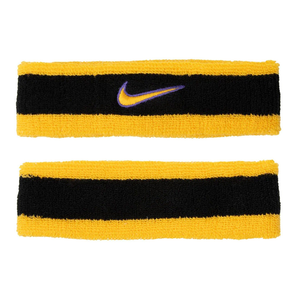 NIKE SWOOSH CLASSIC 頭帶 運動頭帶 止汗髮帶 毛巾布料 吸濕 排汗 乾爽 多色選擇 N1012407009OS黃黑、N1012407610OS紅、N1012407624OS白紅, , large