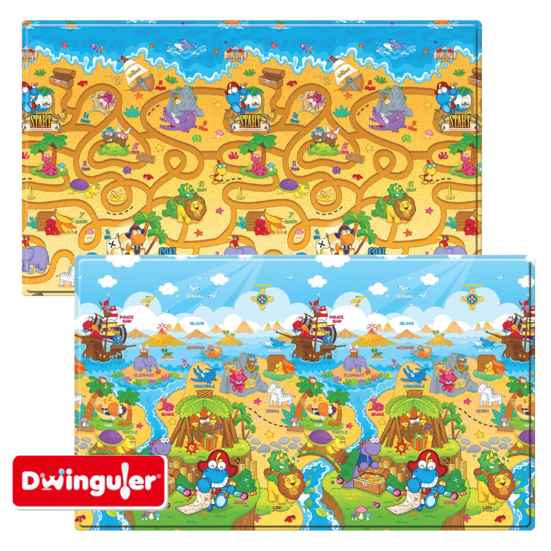 【Dwinguler康樂】遊戲墊─群龍樂園(190x130x1.5cm), , large