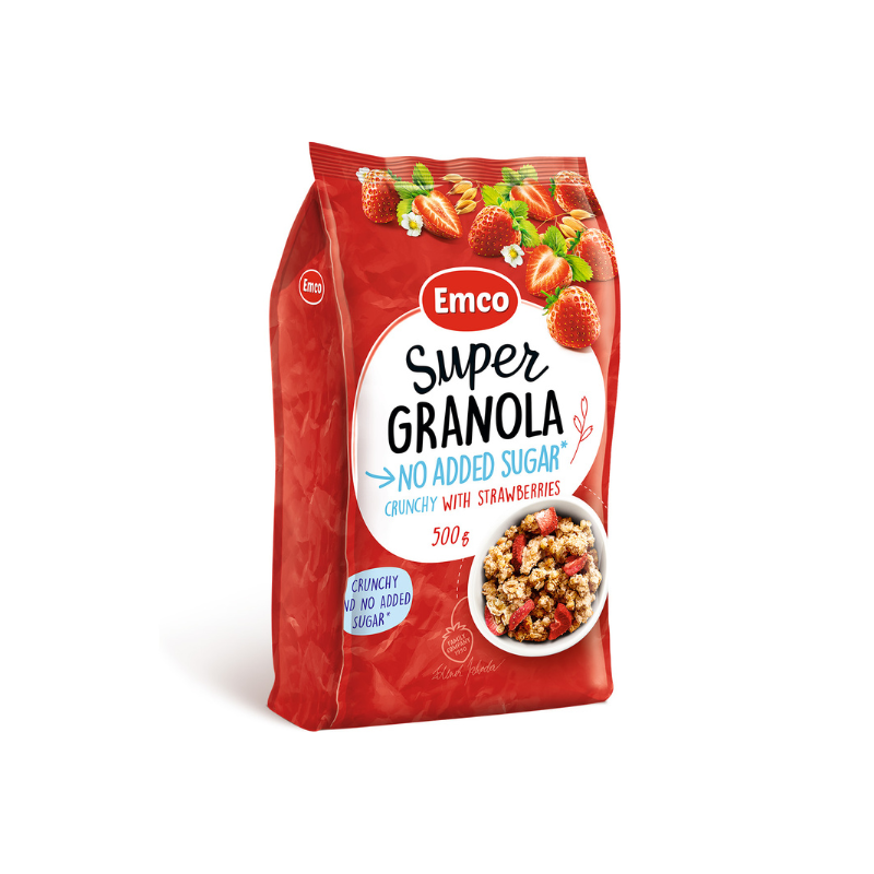 EMCO Granola  no added  sugar strawberry, , large