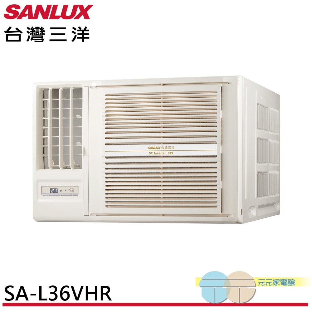 SANLUX 4-6 Ping R32 Inverter Window AC (Left Blowing) SA-L36VHR, , large