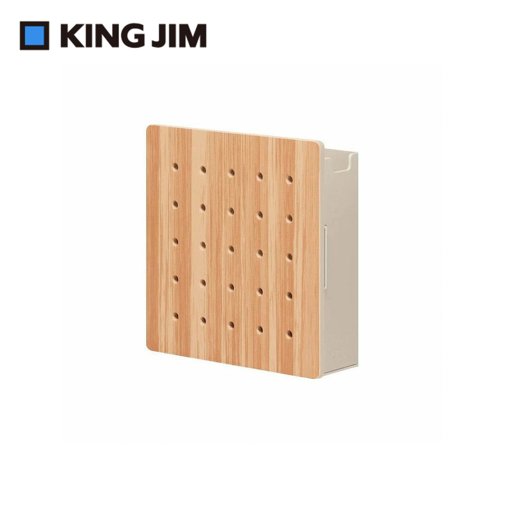 【KING JIM】HARU PEGGY 個人磁力洞洞板置物箱 S號(PGH150)灰, , large