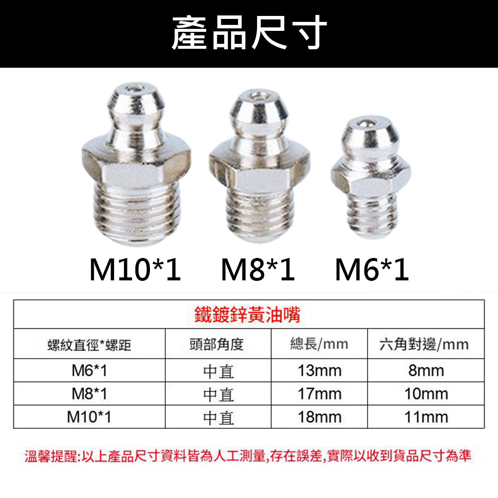 Grease gun nozzle M10-straight, , large