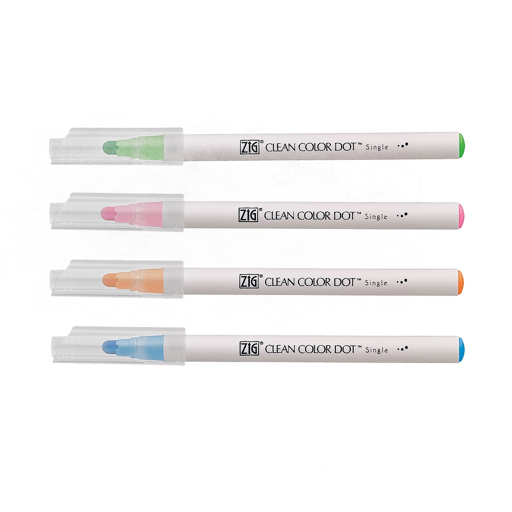 【Kuretake 吳竹】ZIG Clean Color Dot 單頭點點筆 單色 /支 TCSD-6100-6VC(日本品牌)  -  多款可選, , large