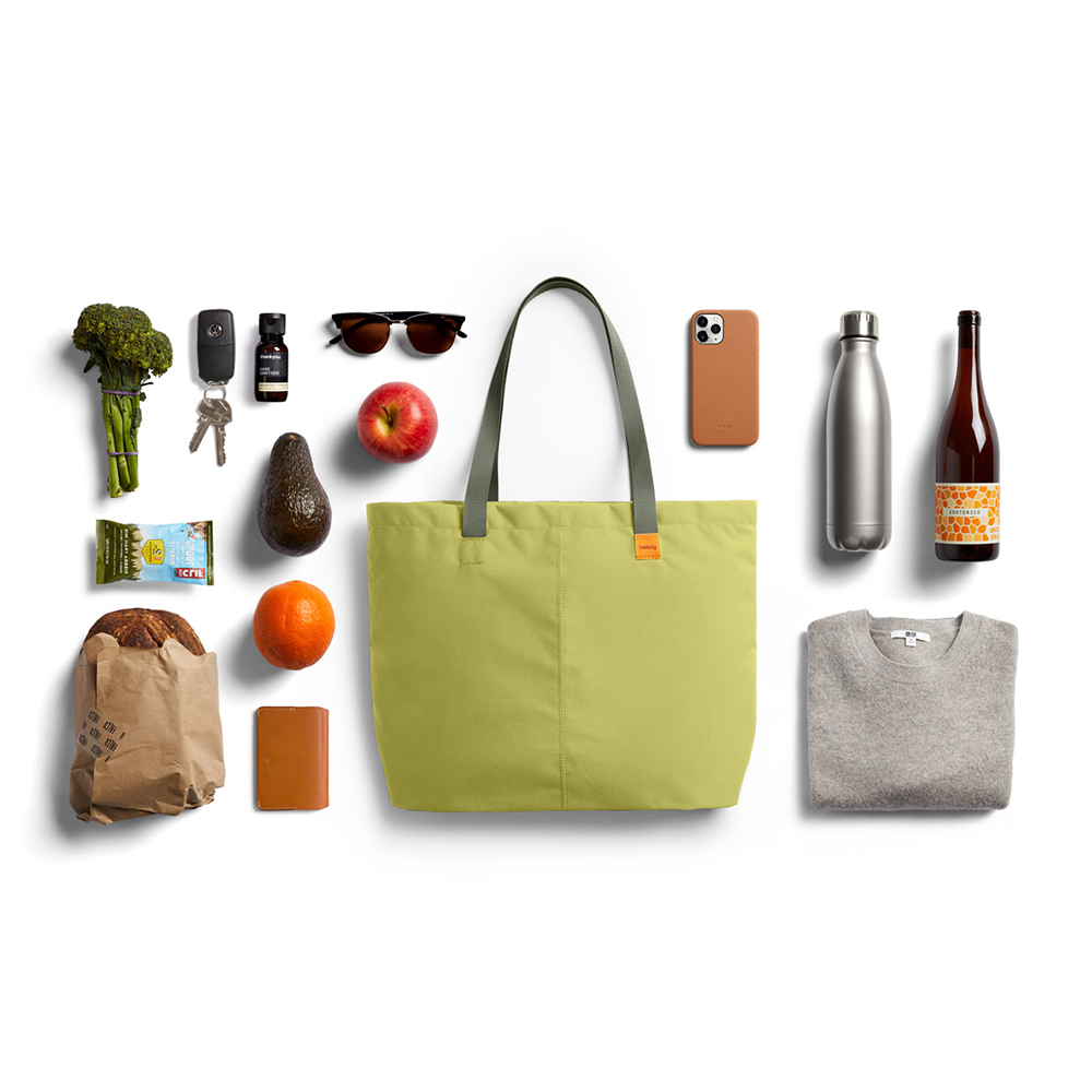 Bellroy Market Tote 輕量可摺疊收納托特包 側背包 購物袋 肩背袋 禮物 送禮 推薦(奇異果綠), , large