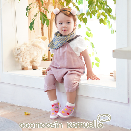【KOMUELLO】學步鞋─可愛小花(115mm/125mm/135mm), , large