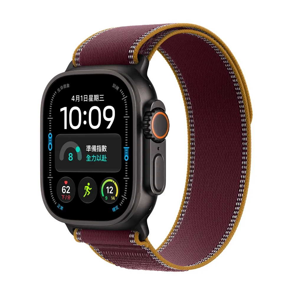 Apple Watch Ultra 4 (GPS ＋ LTE) 49mm鈦金屬錶殼搭配越野錶環 _ 台灣公司貨+專用 (錶貼 & 錶套), , large
