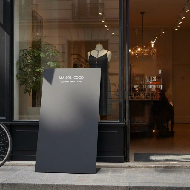 【 SHAONIANNA.TW 】霧黑金屬形象展示架｜店面入口立式看板、門市金屬廣告展示架, , large