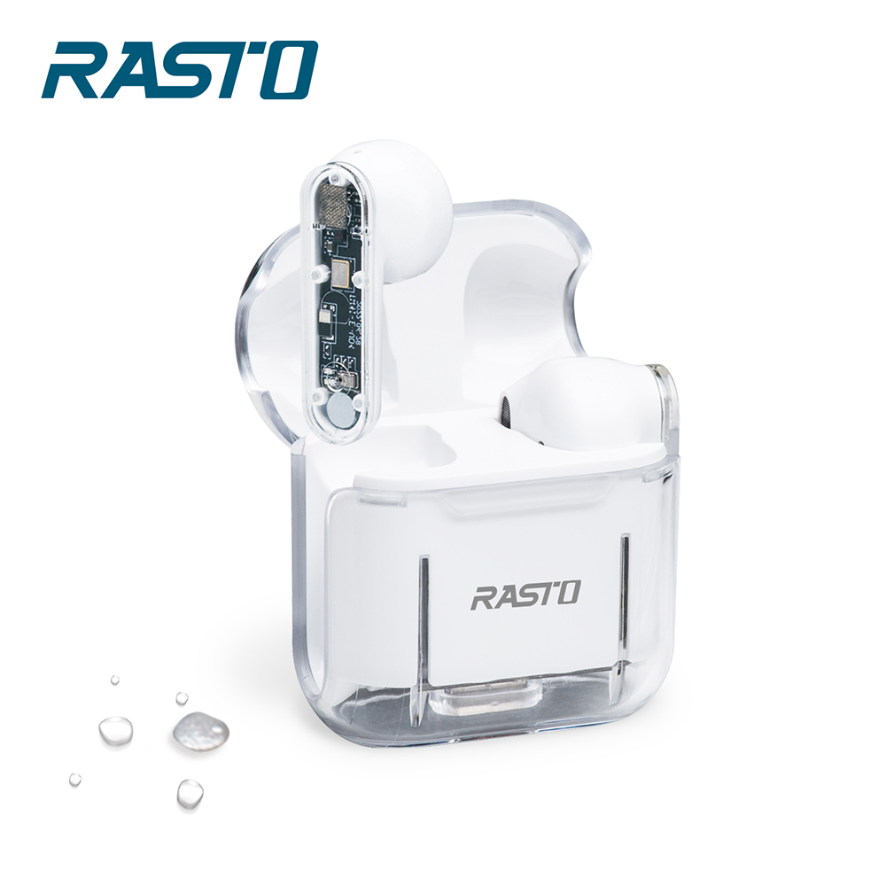 【全新品清倉特價】[ RASTO ] RS52 透視款TWS真無線藍牙5.3耳機, , large