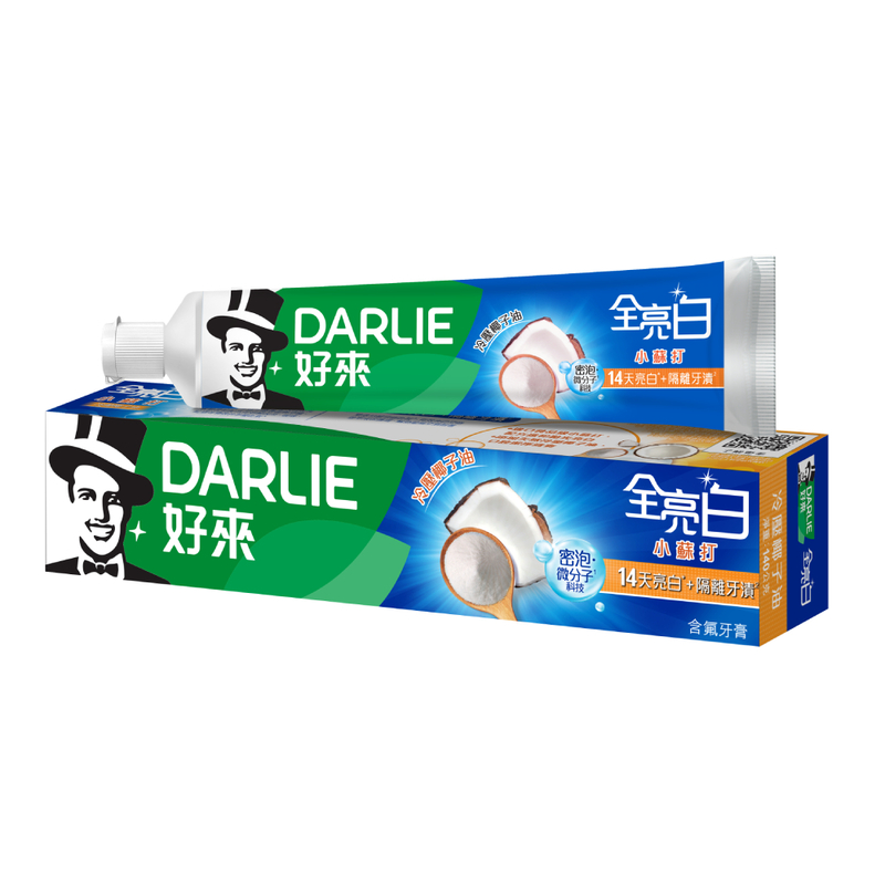 好來全亮白密泡小蘇打牙膏, , large
