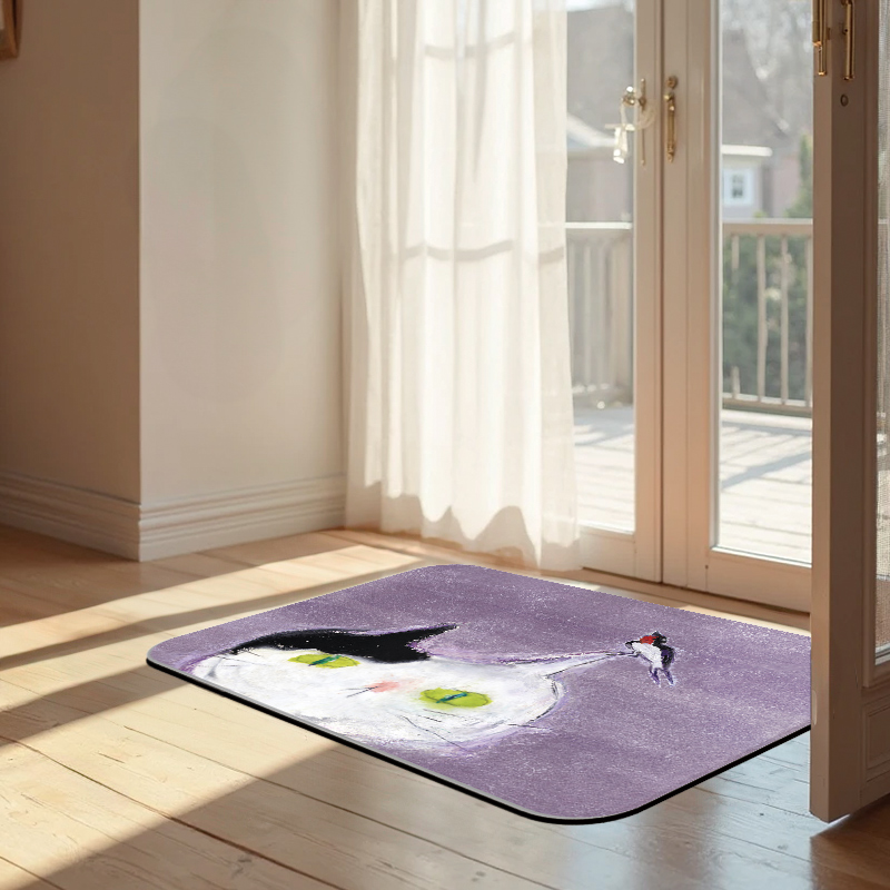 【Monster】 Soft Diatomaceous Earth Absorbent Mat &ndash; DUCKY SHEN Collection (60x40cm) &ndash; Swallow Meow, , large