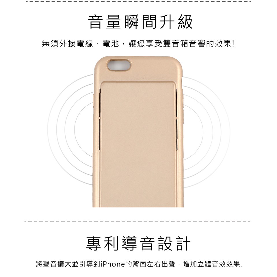 GS MALL 台灣製造 IPhone 6 手機擴音殼 手機擴音 擴音殼 擴音 手機音箱 手機喇叭 6/6s 6plus, , large