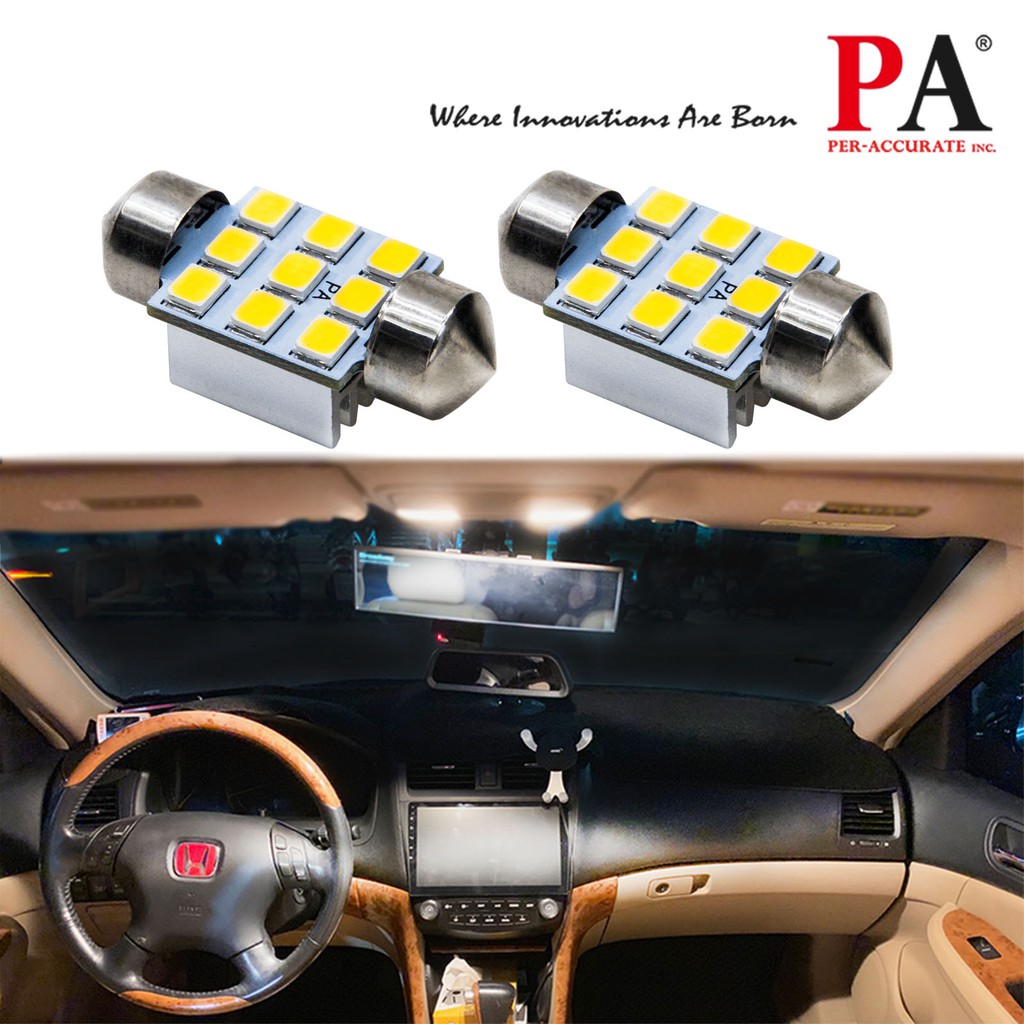 【PA LED】暖白光 T10 BA9S 雙尖 2835 SMD LED 室內燈 閱讀燈 車廂燈 行李箱燈, , large