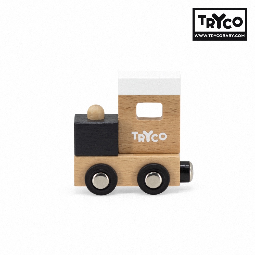 官方直營【Tryco】木製字母火車-28件組, , large