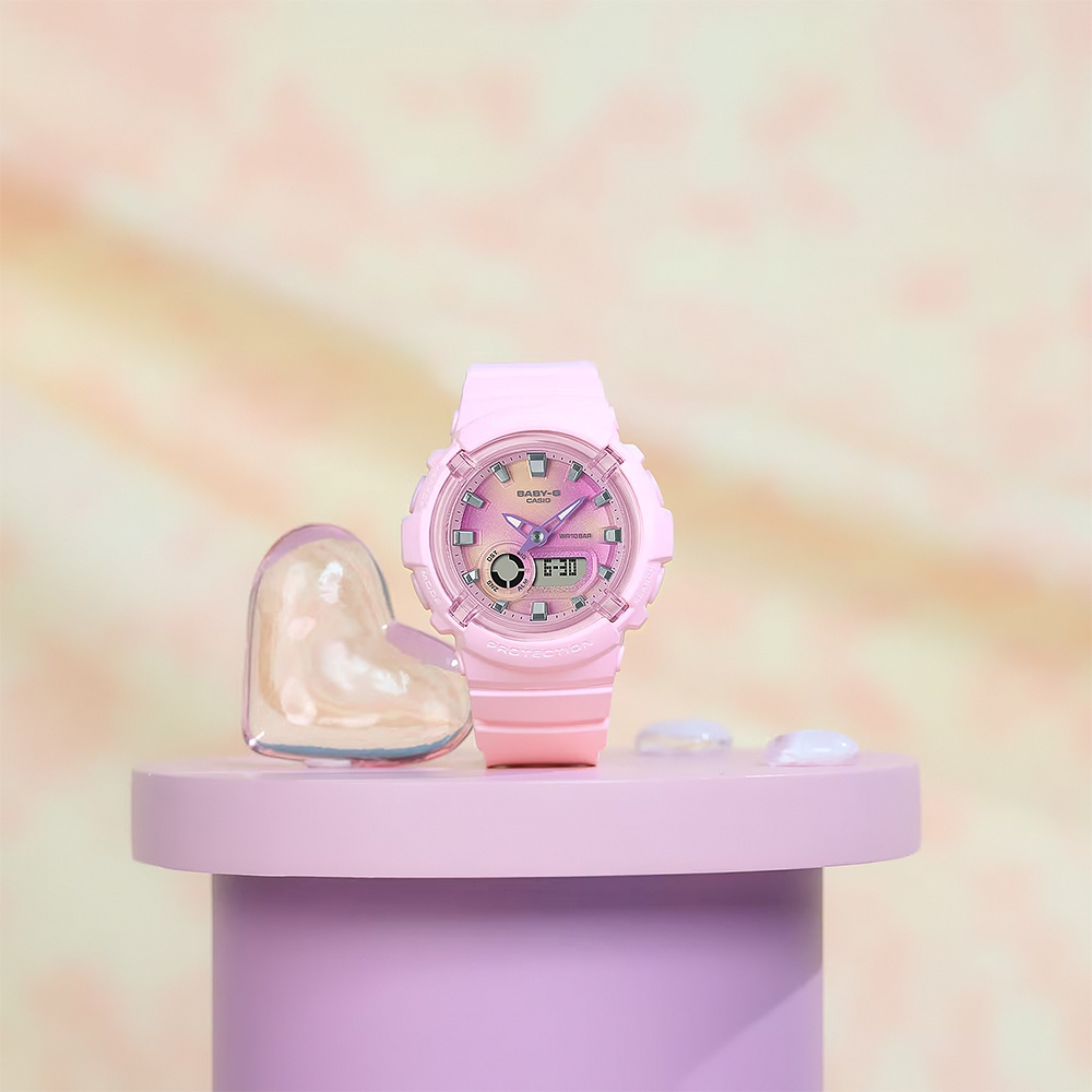 CASIO 卡西歐 BABY-G 扎染圖案雙顯手錶 BGA-280TD-4A, , large
