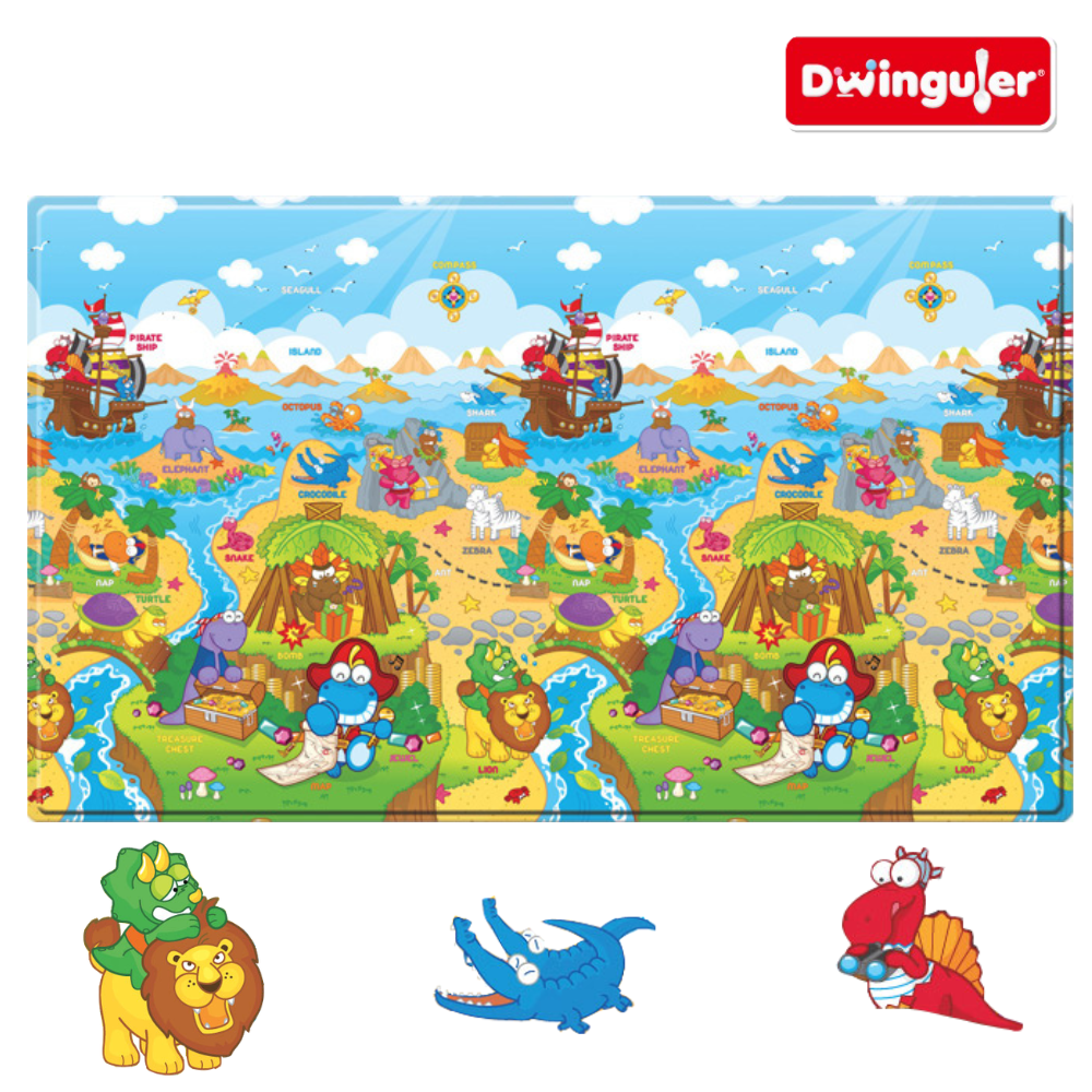 【Dwinguler康樂】遊戲墊─群龍樂園(190x130x1.5cm), , large