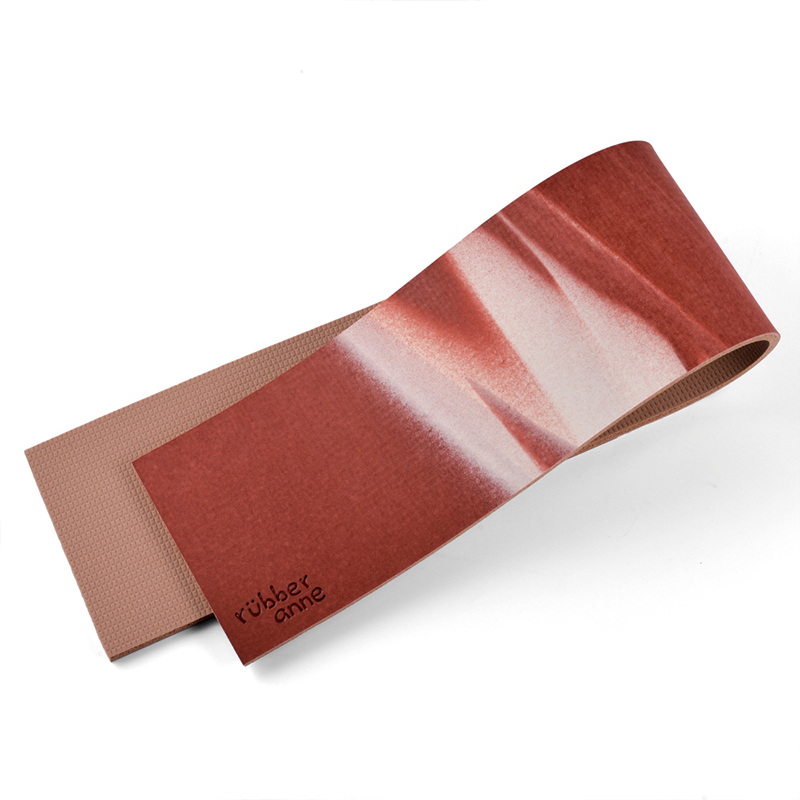 【怪獸】rubber anne 10秒頂吸 軟式珪藻土鏡台吸水墊2入組 (60x10cm) -真朱緋迷彩, , large