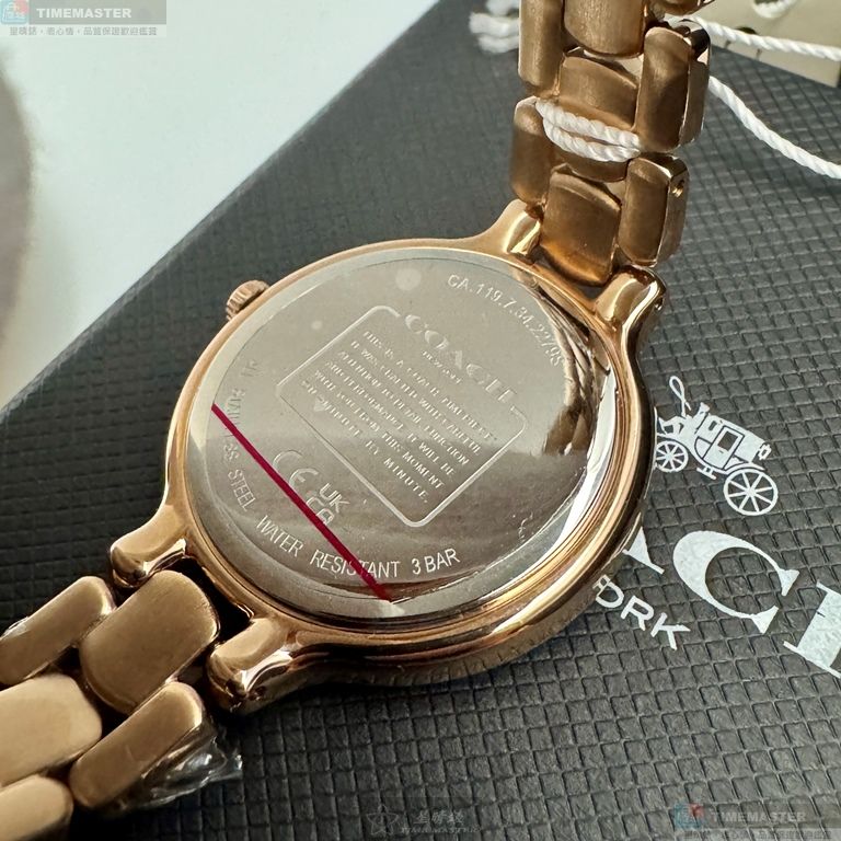 [星晴錶業]COACH手錶,32mm,CH00275玫瑰金色錶面玫瑰金錶殼玫瑰金色精鋼錶帶款, , large