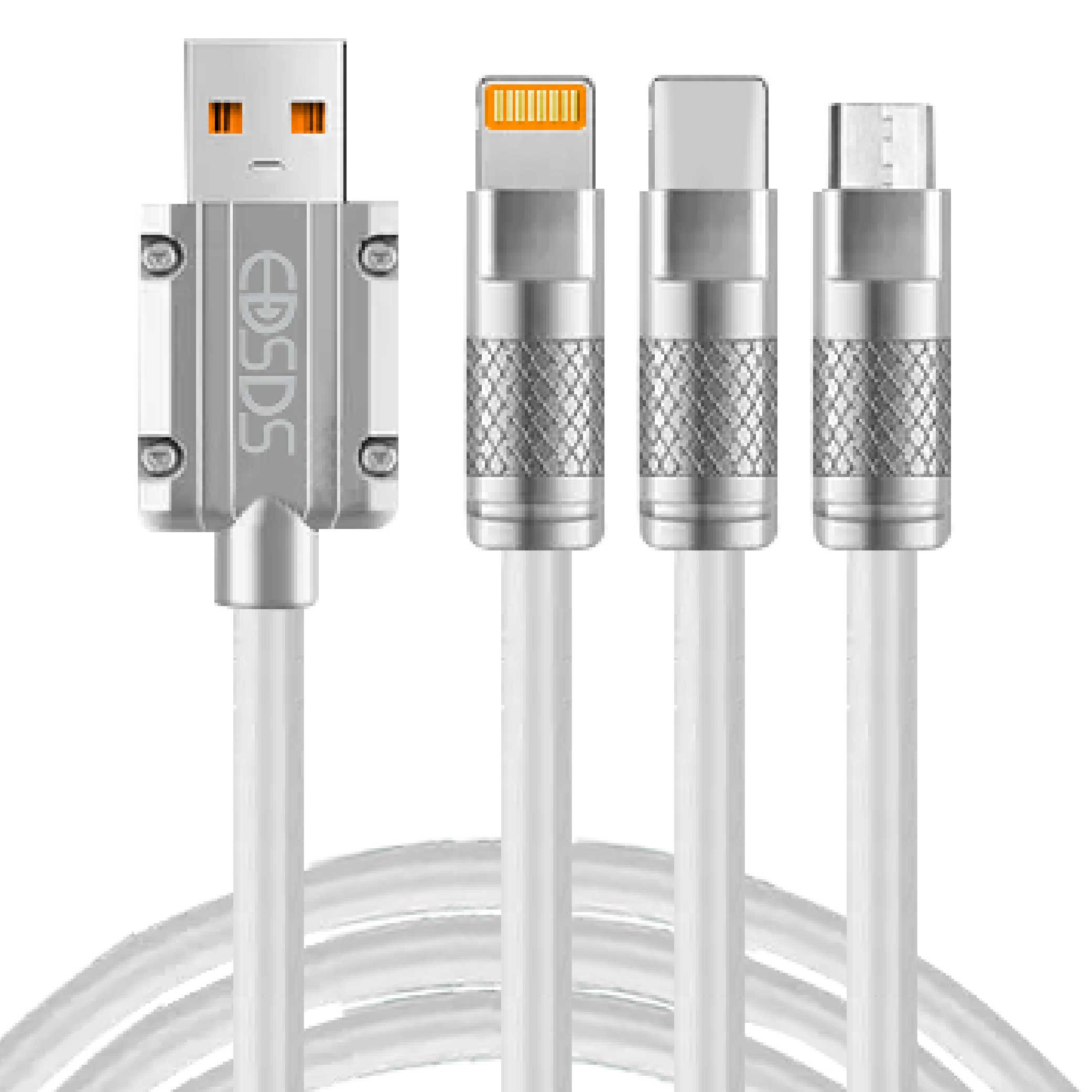 鉅玉經典｜3-in-1 fast charging cable  EDS-J909, , large