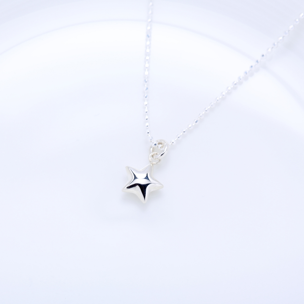 【Angel & Me】摺紙 許願 流星 星星 Star s925 純銀 項鍊 禮物, , large